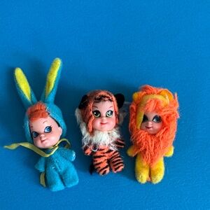 Vintage 1969’s Mattel Liddle Kiddles Animiddle dolls